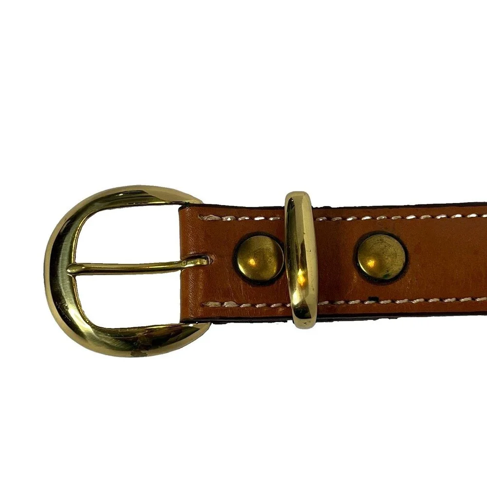 AKER B21 Brown / Tan Leather Concealed Carry Belt Men Size 44